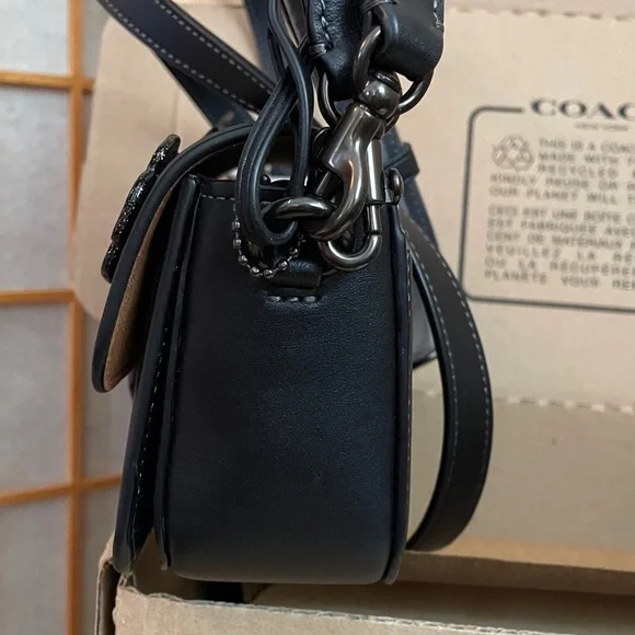 Coach Tea Roses Baguette Bag with Coach Cherry Hangtag & Mini Cherry Charm NWT - Picture 10 of 17